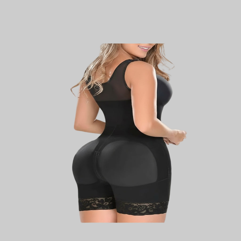 Fajas Colombianas Shapewear for Women Tummy Control Post Surgery Full Body Shaper Butt Lifter with Zipper Crotch