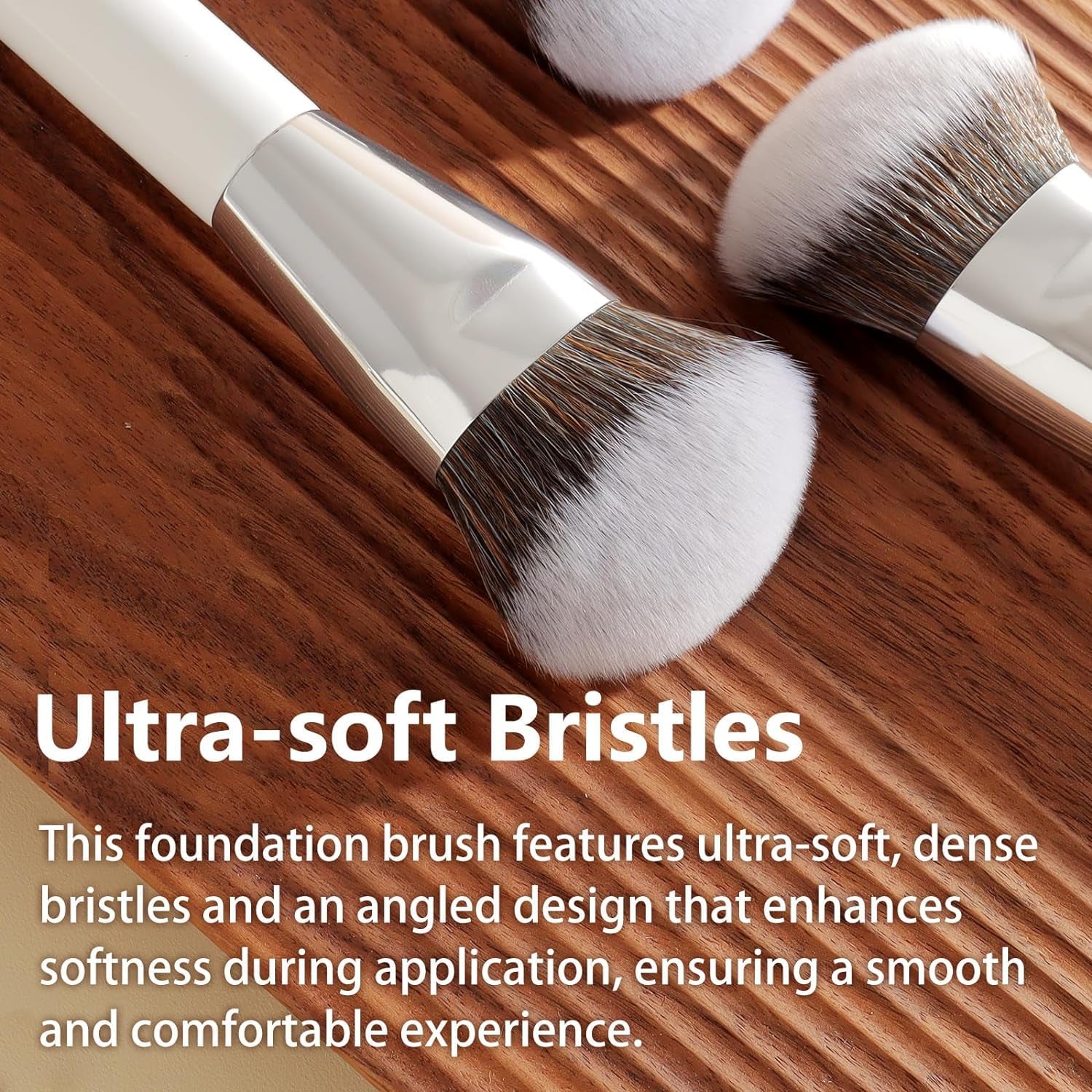 Foundation Concealer Makeup Brushes for Liquid Cream Stick,Soft Big Angled Face Brushes Bronzer Contour Nose Eyeshadow Blending Set (189201)