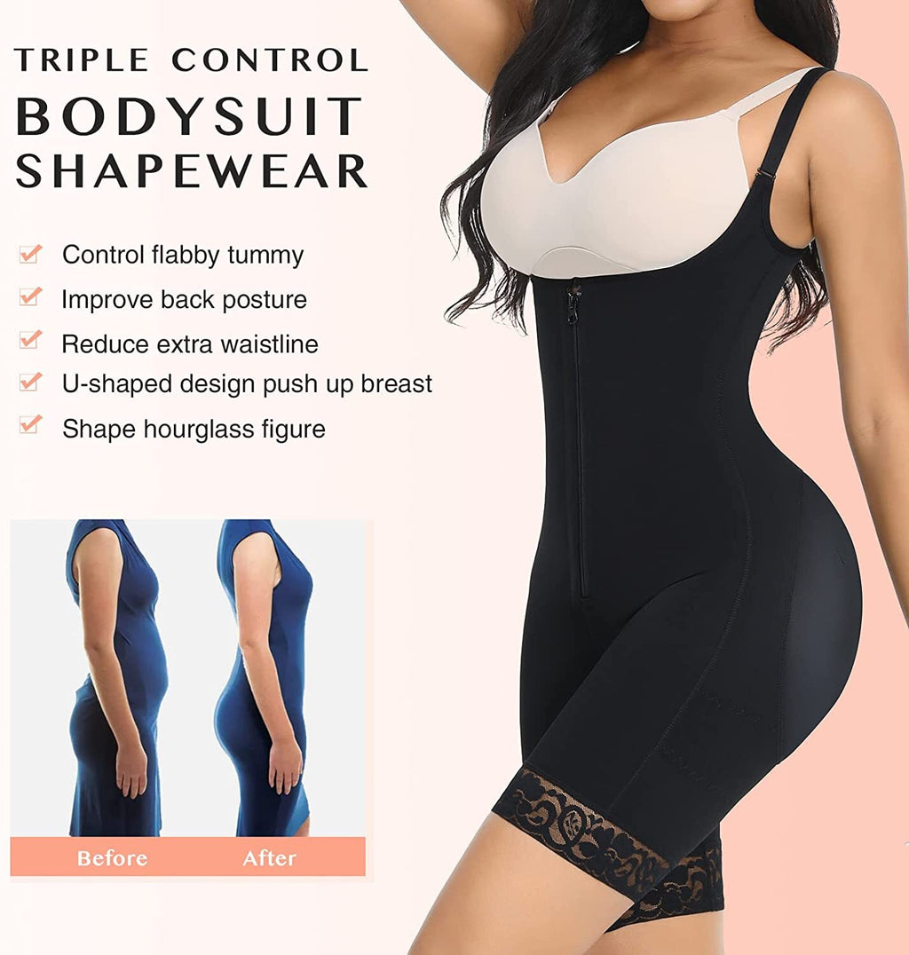 Shapewear Women Tummy Control Body Shaper Butt Lifter Fajas Colombianas Bodysuit