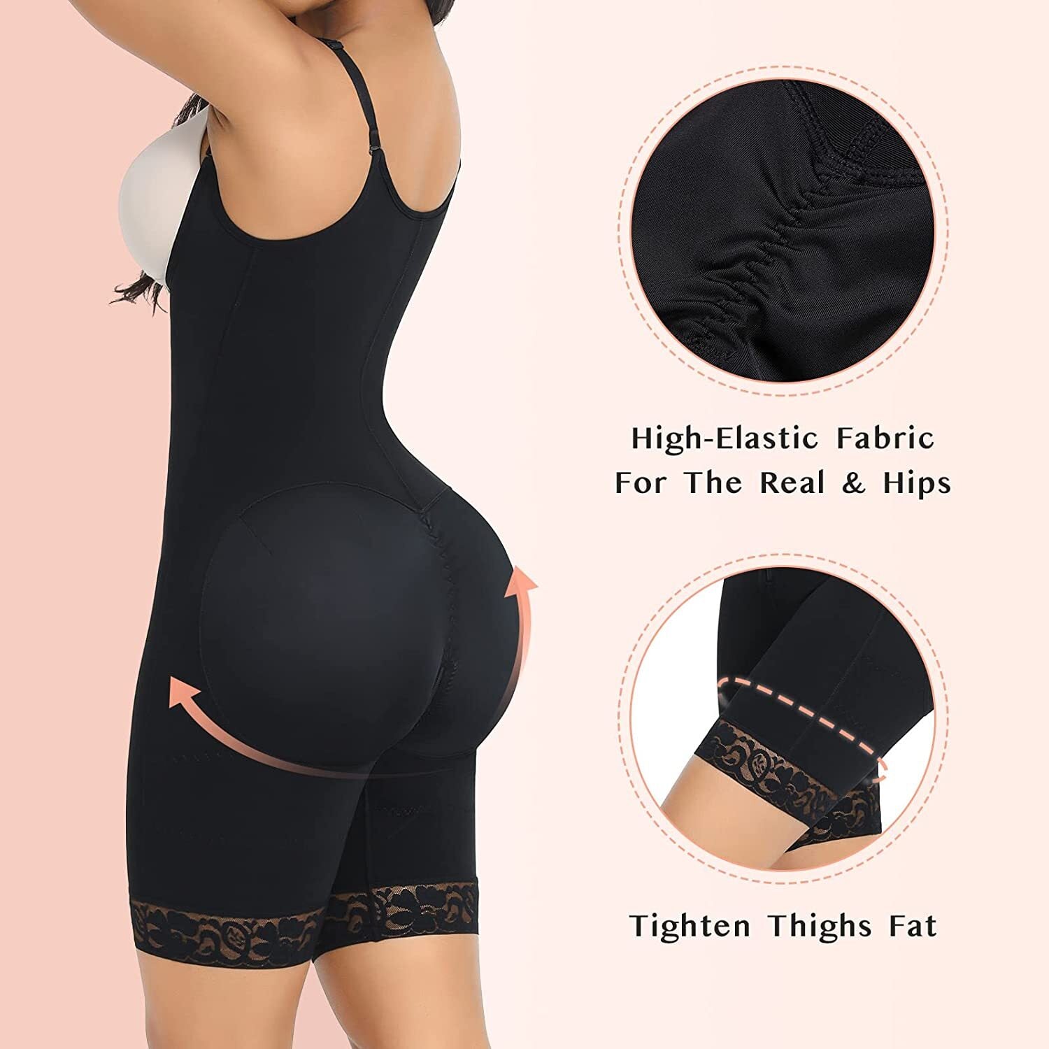 Shapewear Women Tummy Control Body Shaper Butt Lifter Fajas Colombianas Bodysuit