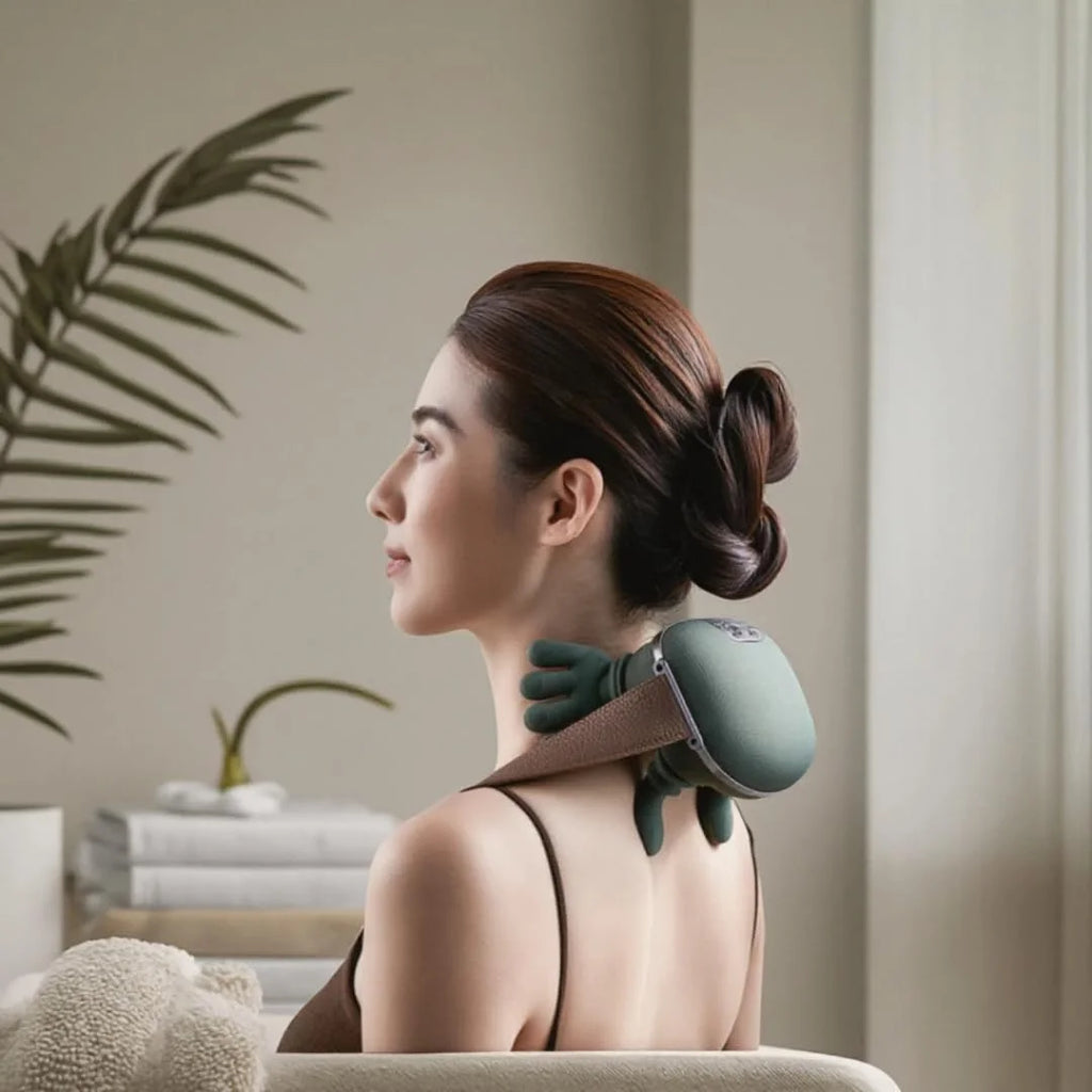 Revitalize Your Senses with the Bionic Heated Shiatsu Neck and Back Massager - Experience 4D Deep Tissue Relaxation Anywhere!