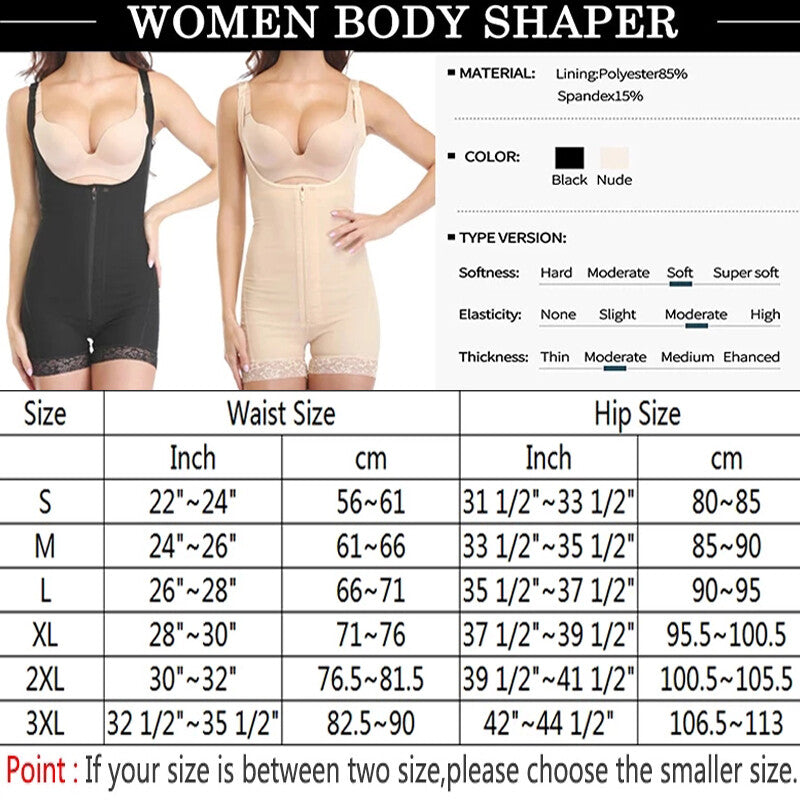 Shapewear Women Tummy Control Body Shaper Butt Lifter Fajas Colombianas Bodysuit