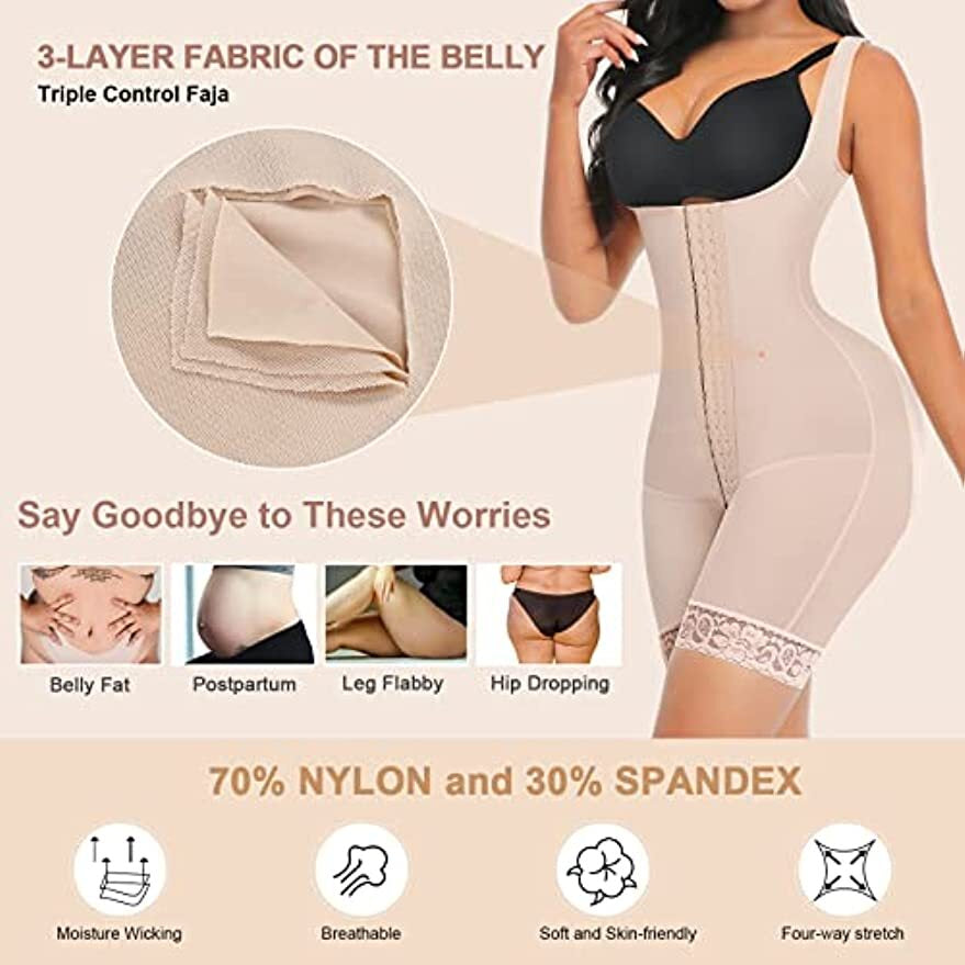 Shapewear Women Tummy Control Body Shaper Butt Lifter Fajas Colombianas Bodysuit